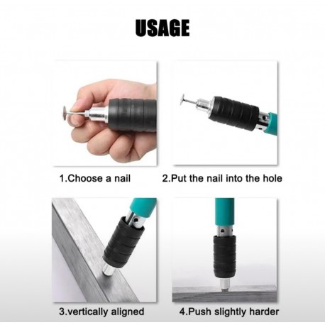 Пневматический гвоздезабивной пистолет для бетона, 100 круглых гвоздей  оптом-4