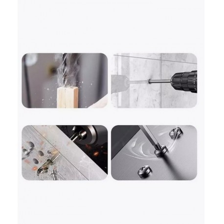 Шуруповерт-дрель с набором инструментов, 54 предмета  оптом-4