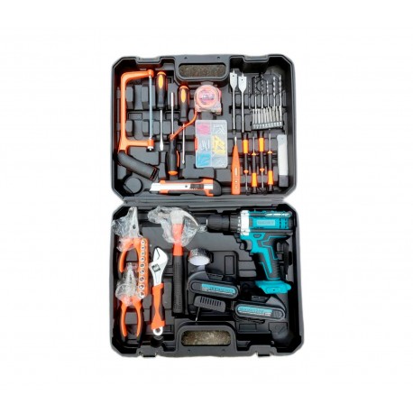 Шуруповерт-дрель с набором инструментов, 54 предмета  оптом-1