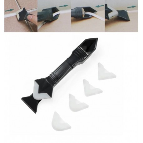 Силиконовый скребок для стекольного герметика с 4 насадками  оптом-2