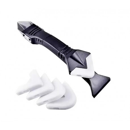 Силиконовый скребок для стекольного герметика с 4 насадками  оптом-1