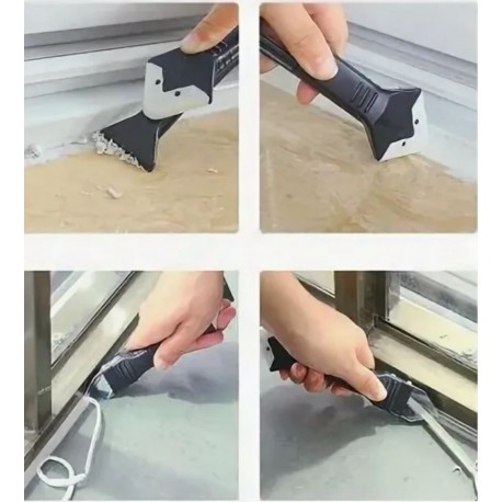 Силиконовый скребок для стекольного герметика с 4 насадками  оптом-8