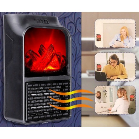 Мини обогреватель с LCD дисплеем Flame Heater  оптом-11