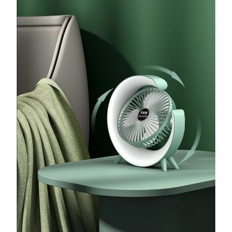 Переносной Портативный Вентилятор Colorful Desktop Fan с подсветкой  оптом-5
