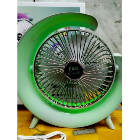 Переносной Портативный Вентилятор Colorful Desktop Fan с подсветкой  оптом-4