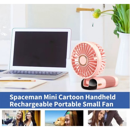 Мини-вентилятор аккумуляторный  для дома, офиса и улицы, 5 скоростей-3