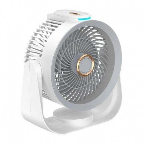 Настольный круглый вентилятор DESKTOP CIRCULAR FAN F238 13х16см с подсветкой  оптом-1