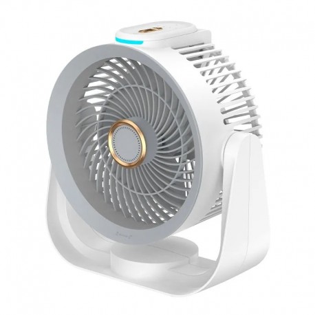 Настольный круглый вентилятор DESKTOP CIRCULAR FAN F238 13х16см с подсветкой  оптом