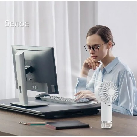 Настольный мини-вентилятор с распылителем воды-7