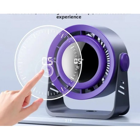 Настольный сенсорный круглый вентилятор DESKTOP CIRCULAR FAN 5 Вт с сильным ветром-3