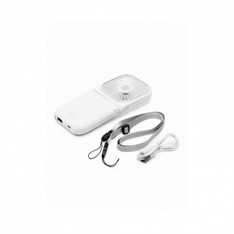 Портативный карманный ручной вентилятор Powerbank, 3 скорости  оптом-5