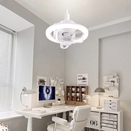 Потолочный вентилятор светильник E27, с дистанционным управлением  оптом-7