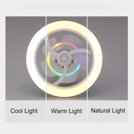 Потолочный вентилятор светильник E27, с дистанционным управлением  оптом-12