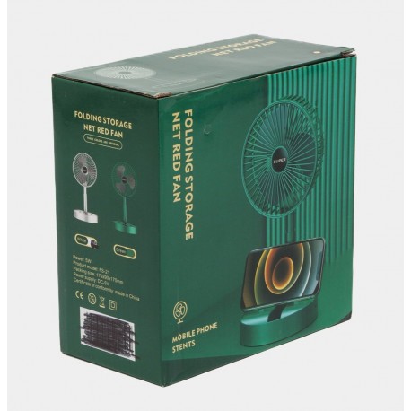 Складной вентилятор настольный аккумуляторный для дома, офиса-2