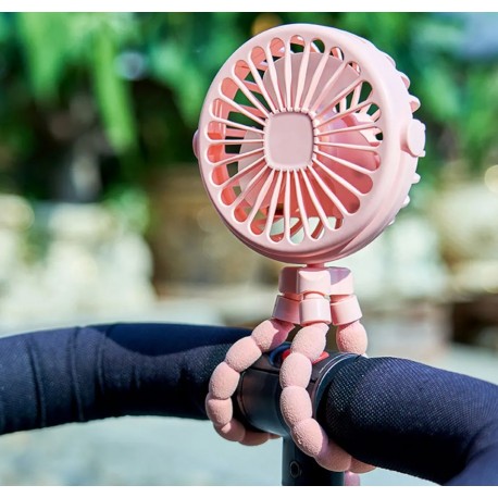 Мини-вентилятор для детской коляски с гибким штативом-8