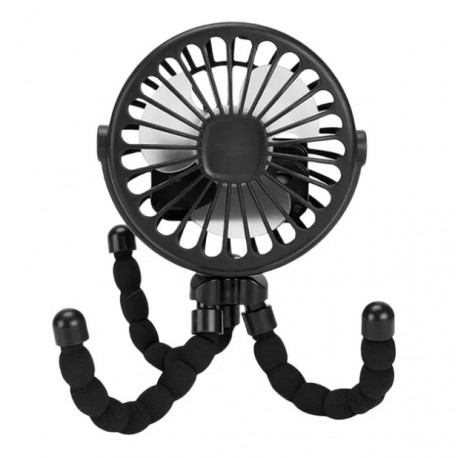 Мини-вентилятор для детской коляски с гибким штативом