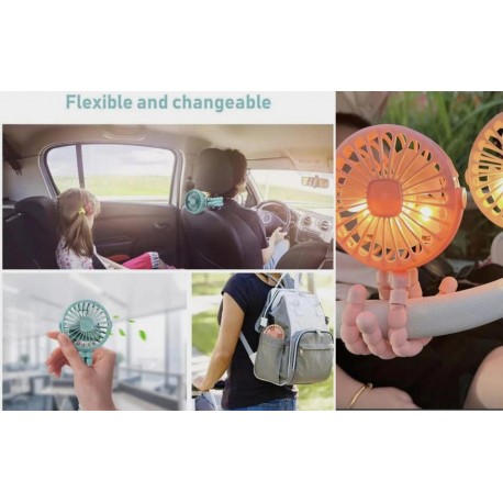Мини-вентилятор для детской коляски с гибким штативом-5