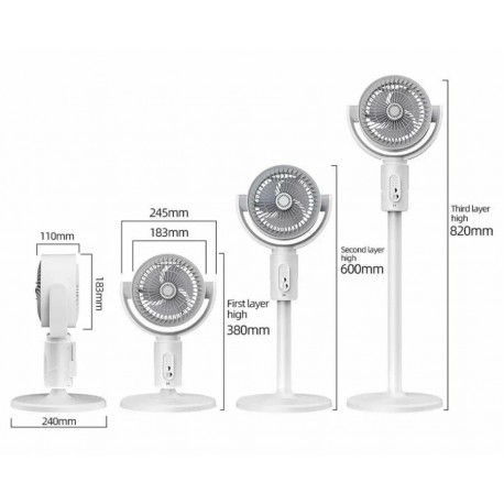 Электрический напольный вентилятор FI FAN CIRCULATION FAN с пультом-1