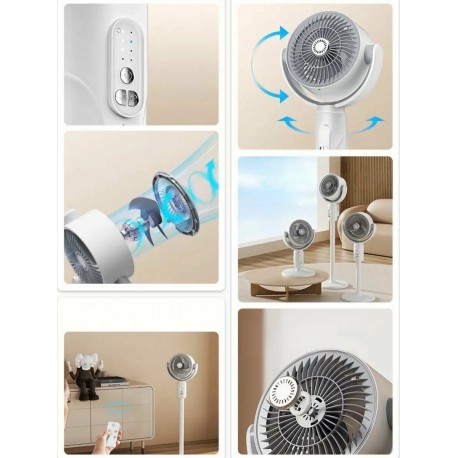 Электрический напольный вентилятор FI FAN CIRCULATION FAN с пультом-4