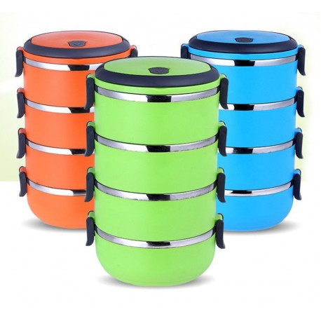 Ланч бокс Lunch Box четырехъярусный 2,8 л  оптом-5