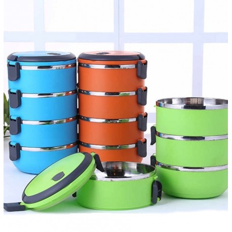 Ланч бокс Lunch Box четырехъярусный 2,8 л  оптом-9