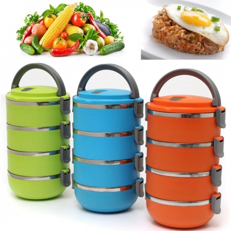 Ланч бокс Lunch Box четырехъярусный 2,8 л  оптом-8