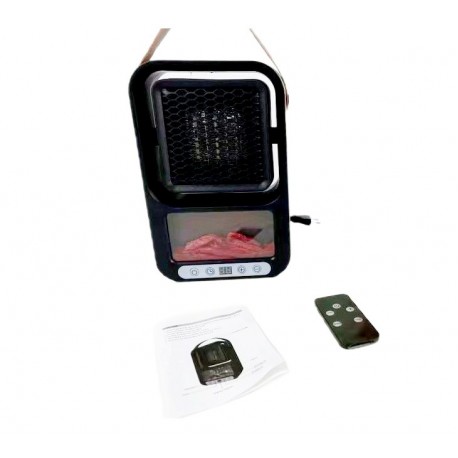 Портативный электрический обогреватель-камин с пультом FAN HEATER  оптом-1