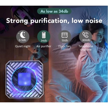 Умный портативный очиститель воздуха 18 Вт H12 HEPA-фильтр  оптом-2