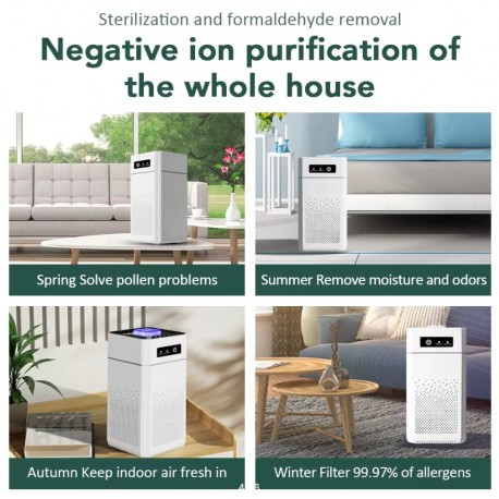 Умный портативный очиститель воздуха 18 Вт H12 HEPA-фильтр  оптом-7