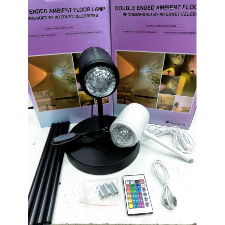 Светодиодная двойная лампа с проекцией заката "Закатный свет"  оптом-8