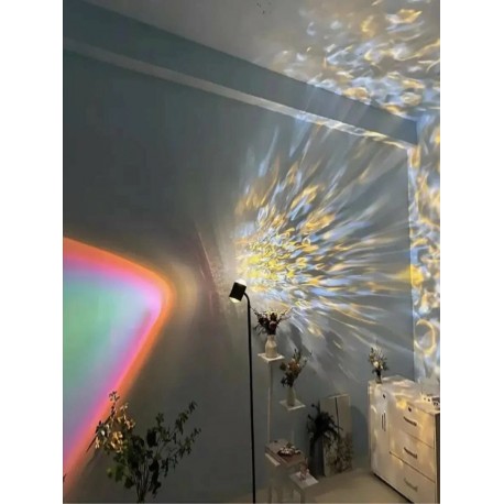 Светодиодная двойная лампа с проекцией заката "Закатный свет"  оптом-9