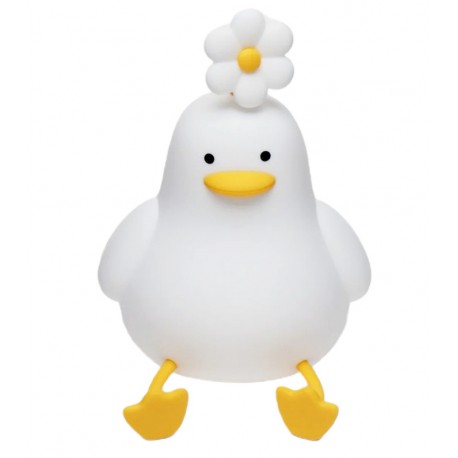 Детский декоративный силиконовый ночник УТЕНОК С РОМАШКОЙ оптом