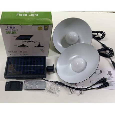 Подвесная лампа на солнечной батарее, двойная-3