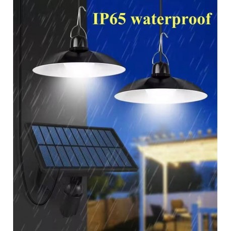 Подвесная лампа на солнечной батарее, двойная-6