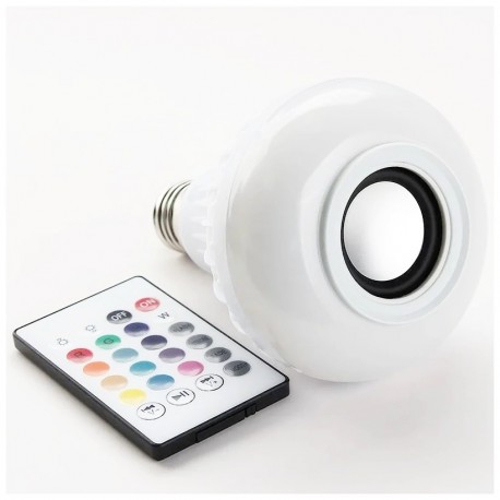 Лампочка-колонка Led Music Bulb Лампа диско блютус с динамиком 7 Вт Е27  оптом-4