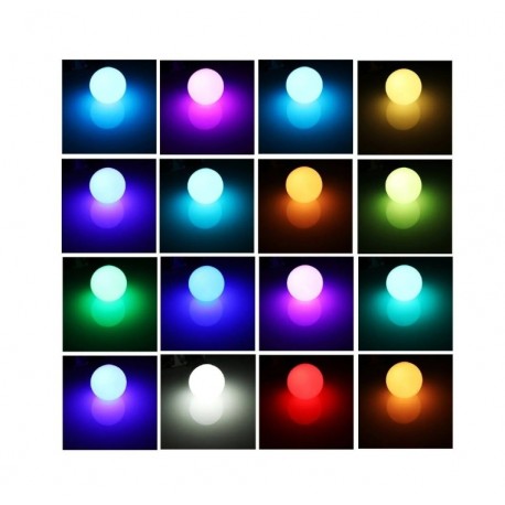 Умная многоцветная лампа с пультом ДУ 7Вт Е27  оптом-2