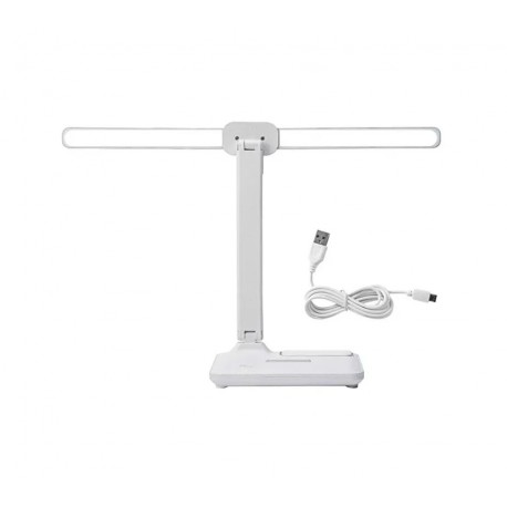 LED-лампа настольная двойная European Table Lamp с беспроводной зарядкой для офиса  оптом-1