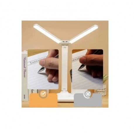 LED-лампа настольная двойная European Table Lamp с беспроводной зарядкой для офиса  оптом-4