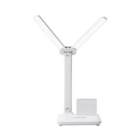 LED-лампа настольная двойная European Table Lamp с беспроводной зарядкой для офиса  оптом-2
