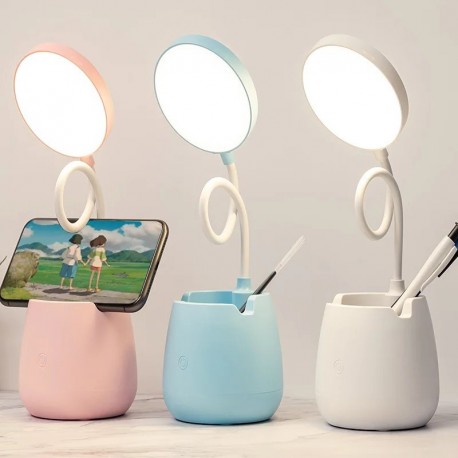 Настольная светодиодная лампа LED Table Lamp сенсорный датчик, на аккумуляторе  оптом-3