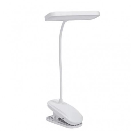 Светодиодная настольная лампа с прищепкой и USB разъемом, прямоугольная  оптом