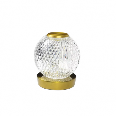 Декоративная акриловая настольная светильник-лампа Хрустальный Шар  оптом-1