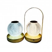 Декоративная акриловая настольная светильник-лампа Хрустальный Шар 