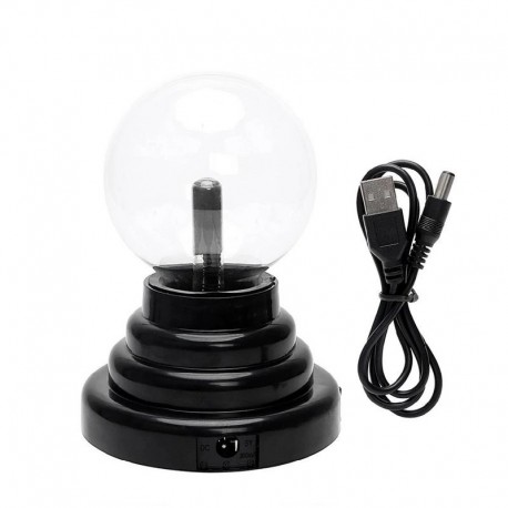 Декоративный электрический ночник Плазменный шар Plasma Light 14x10x10 см  оптом-2