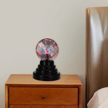 Декоративный электрический ночник Плазменный шар Plasma Light 14x10x10 см  оптом-6