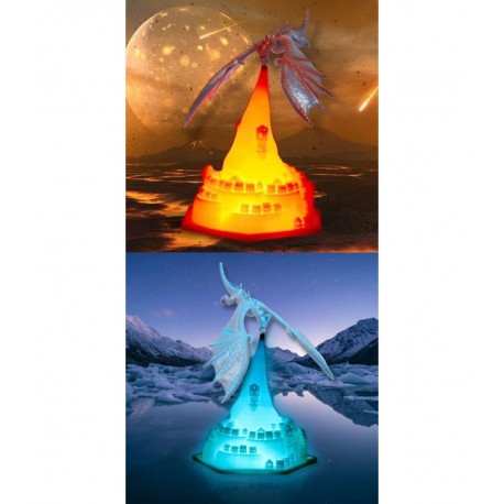 Декоративный настольный ночник-светильник ДРАКОН НА БАШНЕ  оптом-6