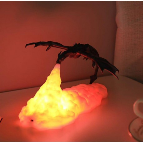 Декоративный настольный ночник-светильник ОГНЕННЫЙ ДРАКОН  оптом-5