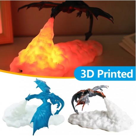 Декоративный настольный ночник-светильник ОГНЕННЫЙ ДРАКОН  оптом-6
