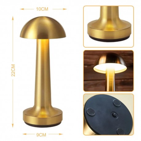 Металлическая беспроводная настольная лампа для ресторана, бара  оптом-2