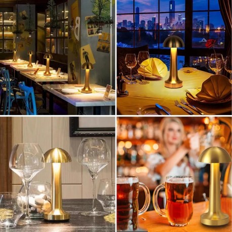 Металлическая беспроводная настольная лампа для ресторана, бара  оптом-4